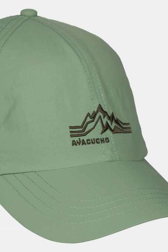 Ayacucho Unisex Mountain Logo Baseball Cap Olive 04