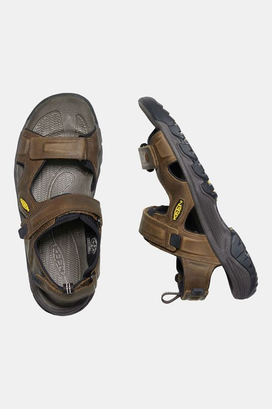 Keen Mens Targhee III Open Toe Sandals Bison/Mulch
