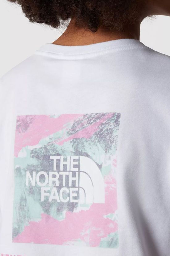 The North Face Girls Relaxed Redbox T-Shirt Tnf White