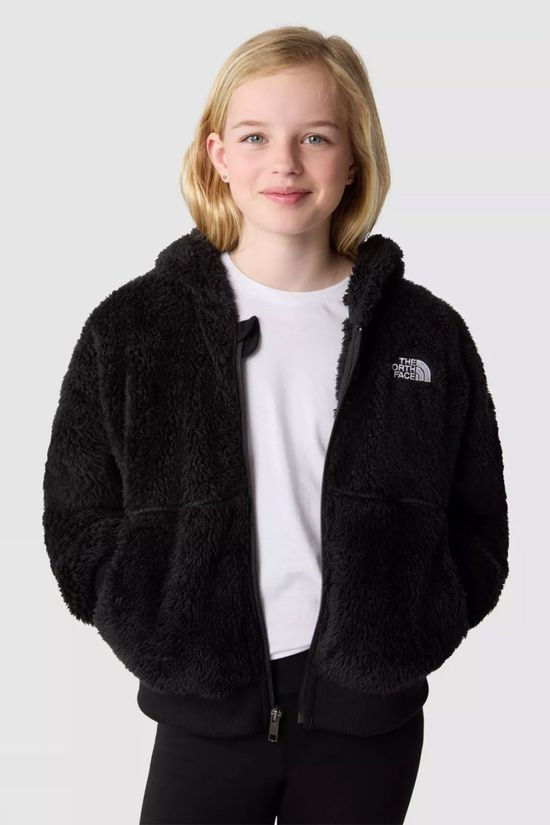 The North Face Kids Suave Oso Hooded Fleece Jacket Tnf Black