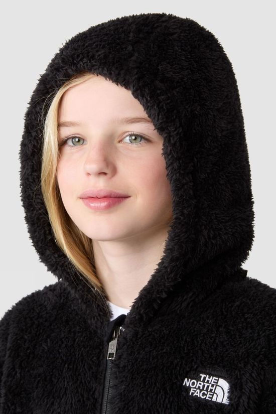 The North Face Kids Suave Oso Hooded Fleece Jacket Tnf Black