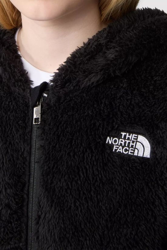 The North Face Kids Suave Oso Hooded Fleece Jacket Tnf Black