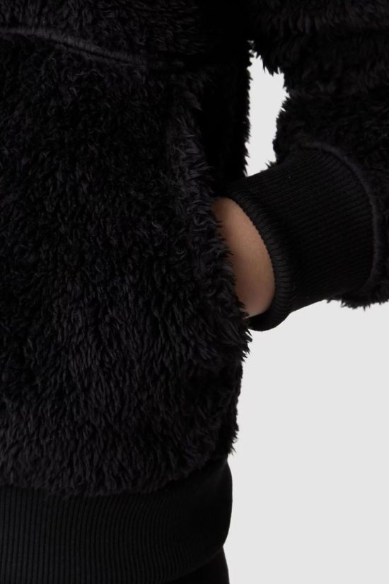 The North Face Kids Suave Oso Hooded Fleece Jacket Tnf Black