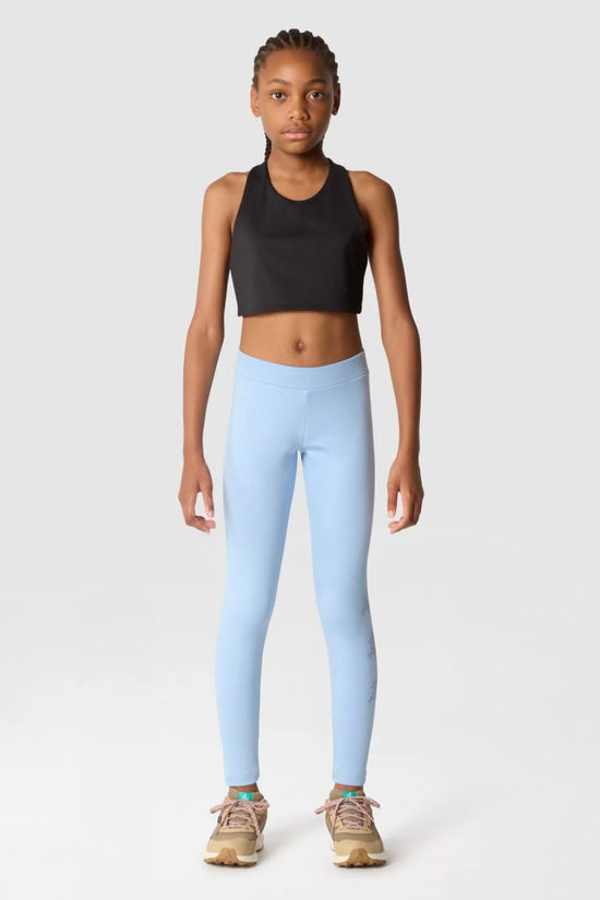 The North Face Girls New Graphic Leggings 14+ Steel Blue