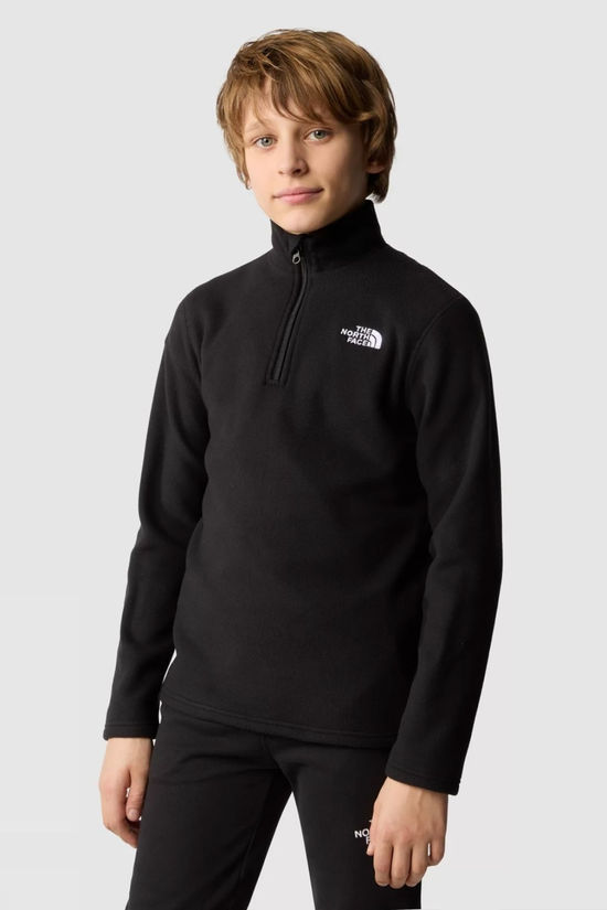 The North Face Teen Glacier Quarter Zip Fleece  Tnf Black