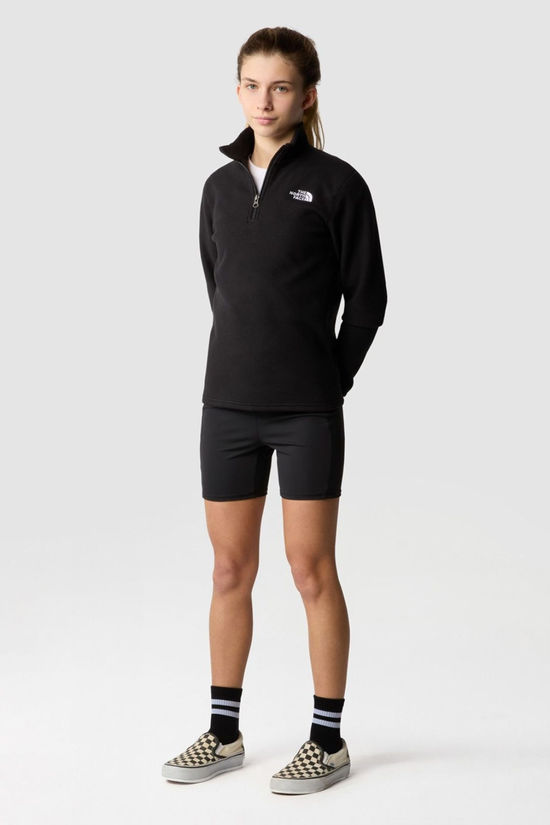 The North Face Teen Glacier Quarter Zip Fleece  Tnf Black