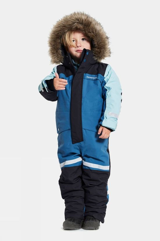 Didriksons Kids Bjärven Overalls Corn Blue