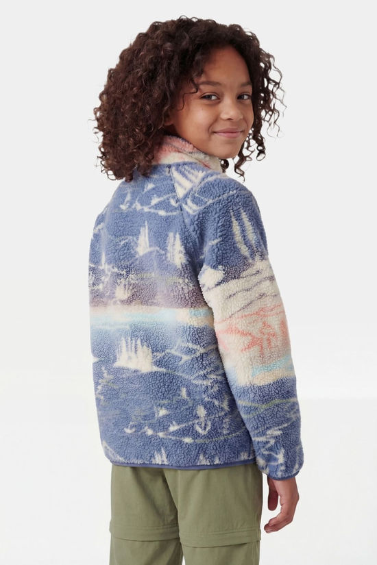 Ayacucho Kids Funny Full Zip Fleece Moonlight Blue Print