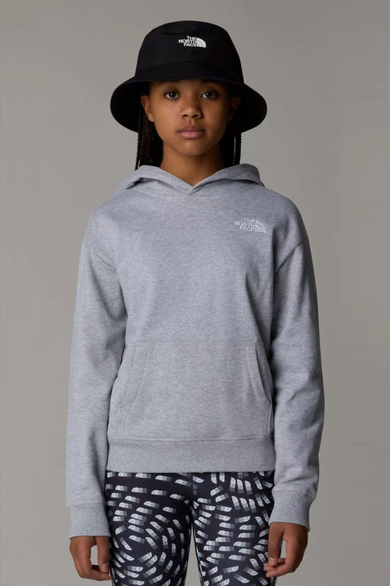 The North Face Teen Essential Oversized Hoodie Sweatshirt  Tnf Light Grey Heather