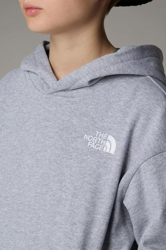 The North Face Teen Essential Oversized Hoodie Sweatshirt  Tnf Light Grey Heather