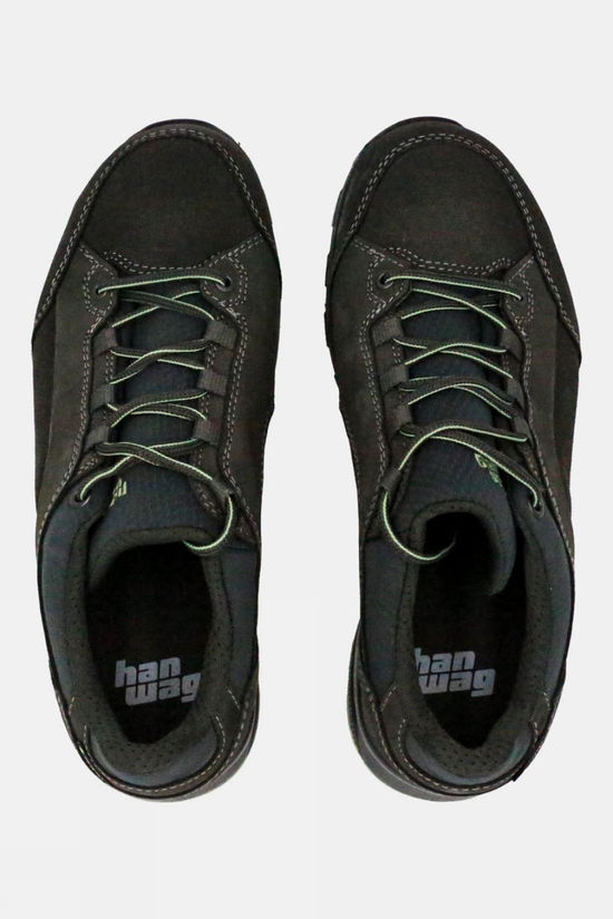 Hanwag Womens Banks Low Bunion GTX Shoes Asphalt/Mint