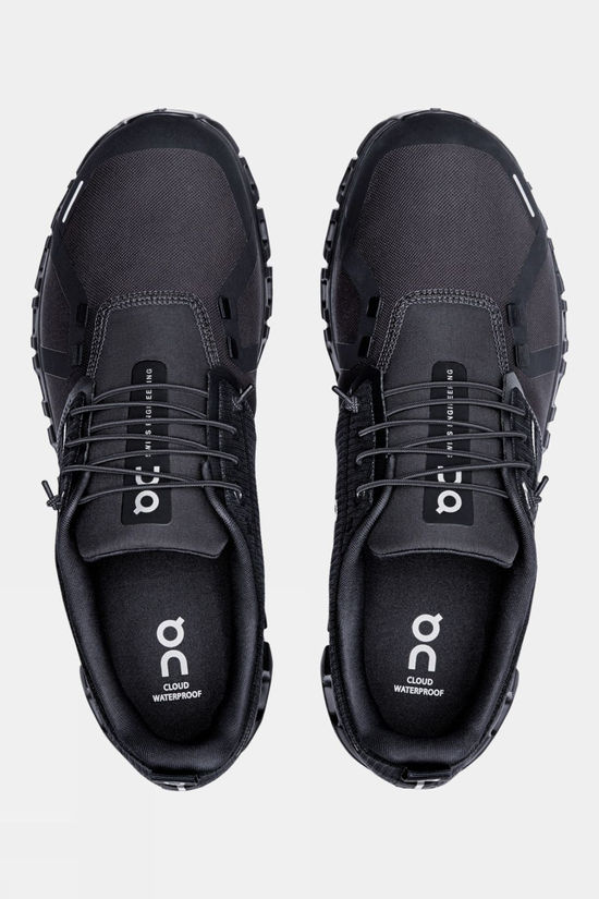 On Womens Cloud 6 Waterproof Shoes Black | Black