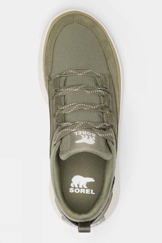 Sorel Womens Out N About IV Low Sneaker Shoes Stone Green/Chalk