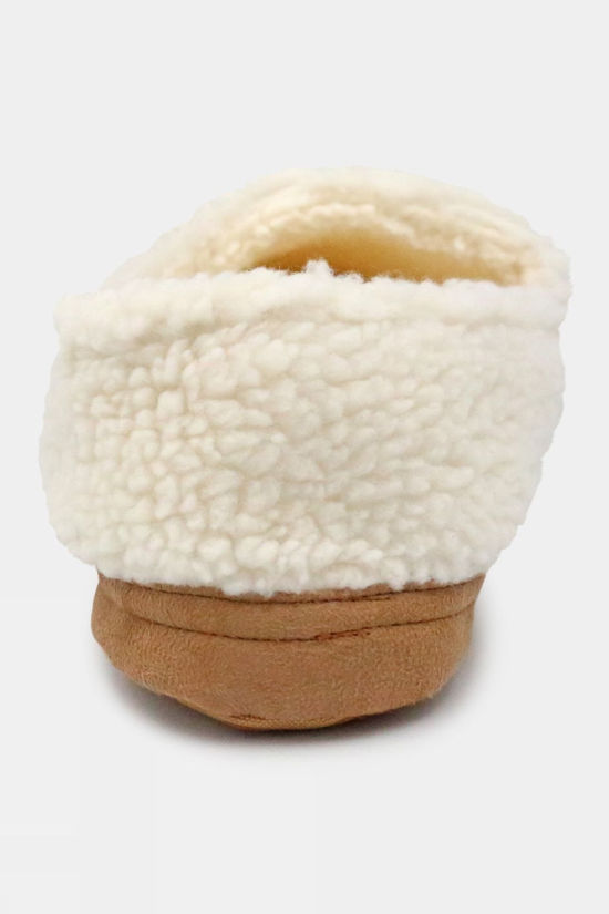 Ayacucho Unisex Low Sherpa Slippers Ecru