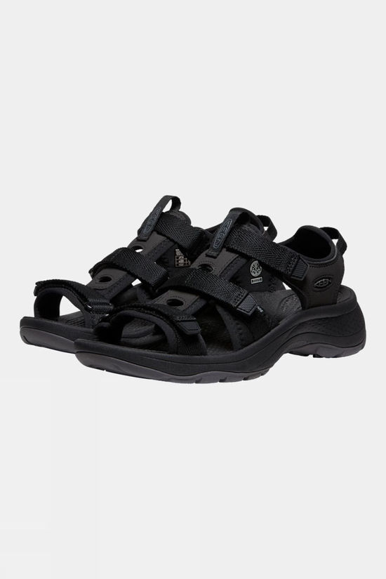 Keen Womens Astoria West Open Toe Sandals Black/Black