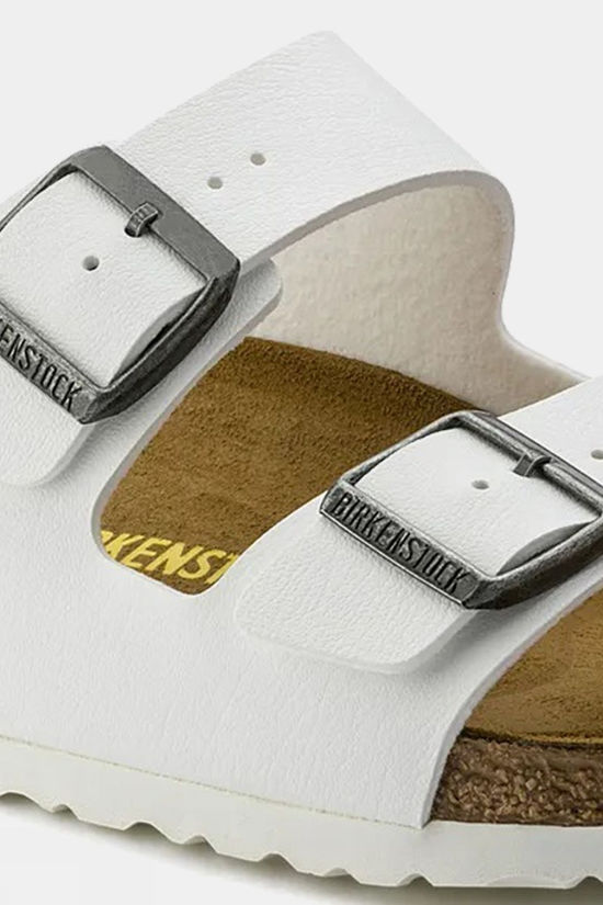 Birkenstock Womens Arizona Birko Flor Sandals White