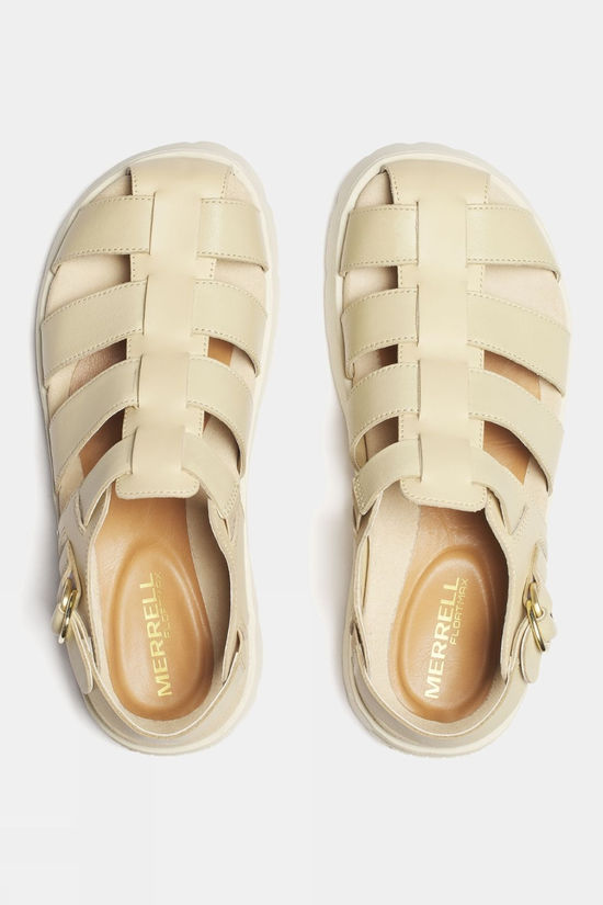 Merrell Womens Fleur Leather Fisherman Sandals Almond