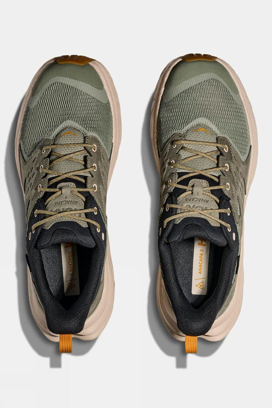 Hoka Mens Anacapa 2 Low GTX Shoes Sea Moss / Oatmeal