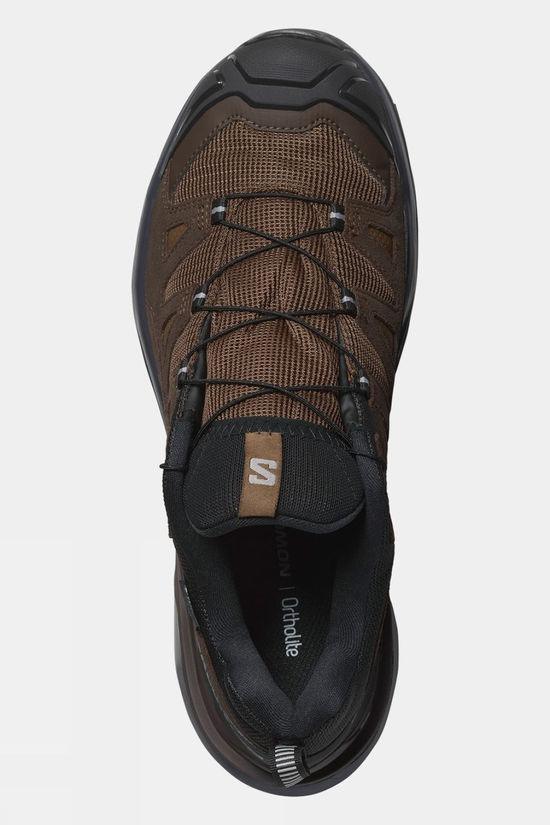 Salomon Mens X Ultra 360 Leather GTX Shoes Dark Earth/Delicioso/Sharkskin