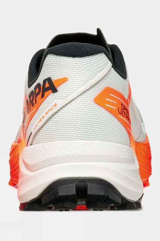 Scarpa Mens Spin Ultra 2 Shoes Ice/Orange Fluro