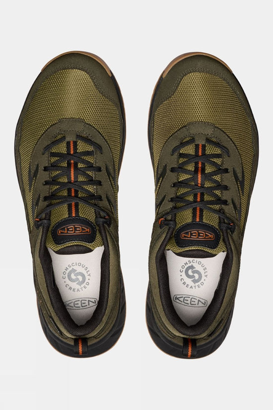 Keen Mens Hightrail Waterproof Hiking Shoes Winter Moss/Gold Flame