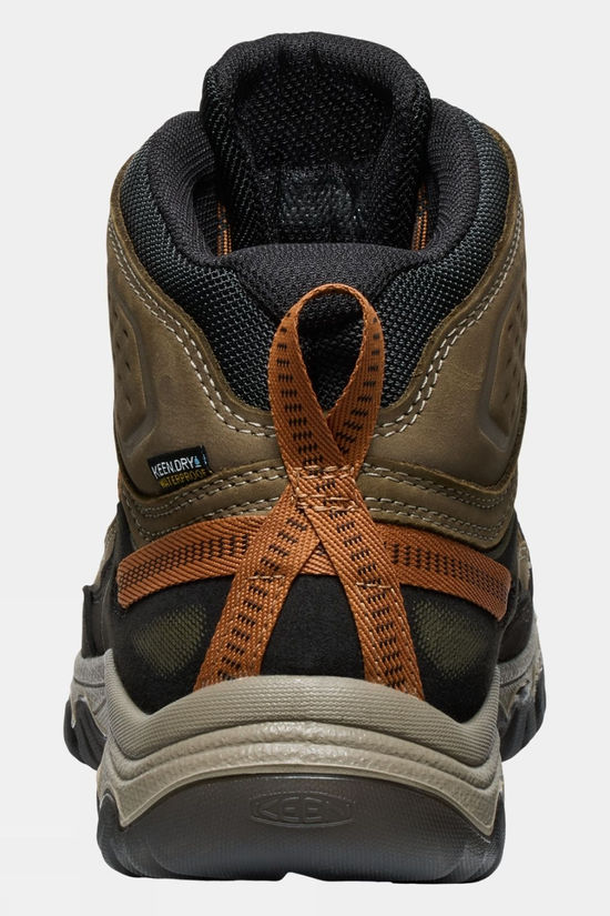 Keen Mens Targhee IV Mid Waterproof Boots Sea Turtle/Roasted Pecan