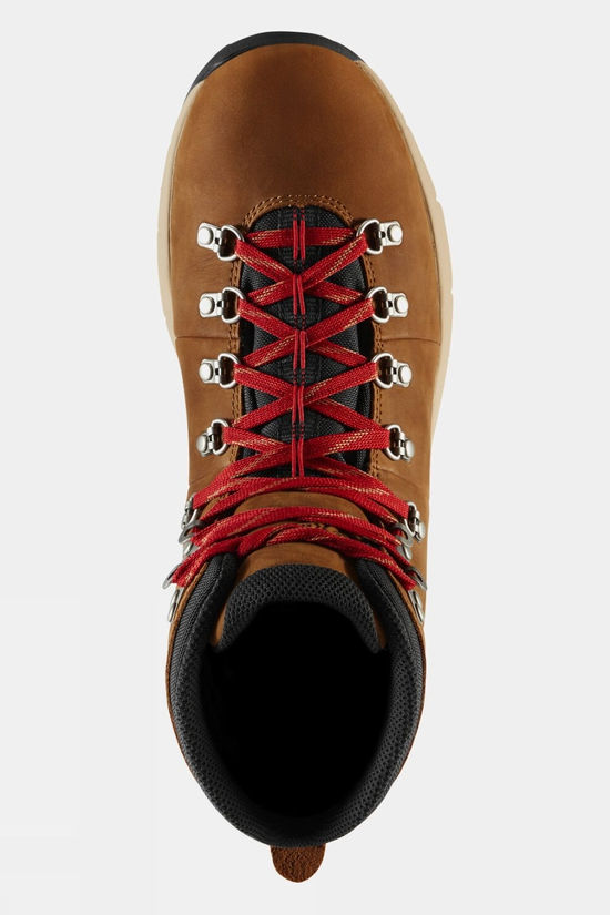 Danner Mens Mountain 600 Leaf GTX Boots Grizzly Brown/Rhodo Red
