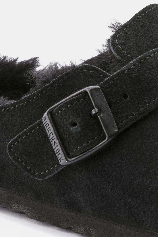Birkenstock Mens Boston Shearling Clogs  Black