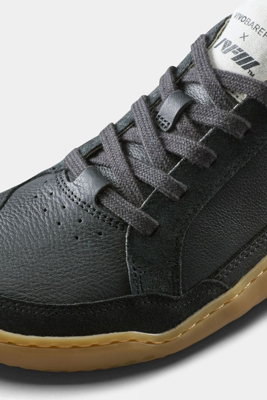 Vivobarefoot Mens Gobi II Leather Sneaker Obsidian