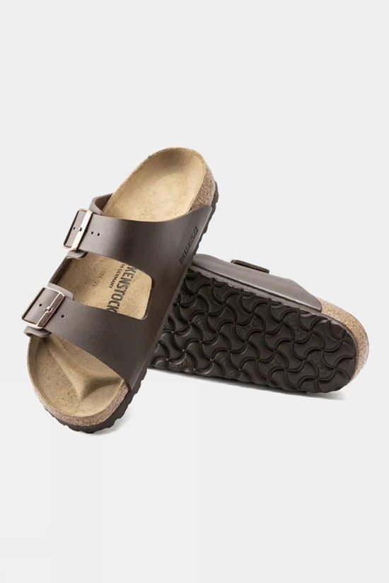 Birkenstock Mens Arizona Birko Flor Sandals Dark Brown