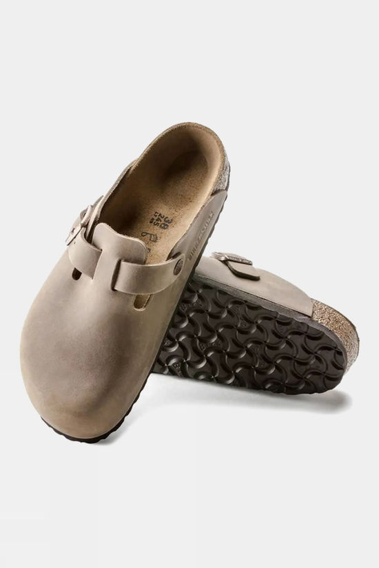 Birkenstock Unisex Boston Oiled Leather Clogs  Tabacco Brown