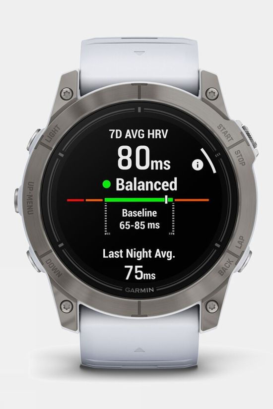 Garmin Epix  Pro Gen 2 Sapphire 51mm GPS Smartwatch Titanium With Whitestone Band
