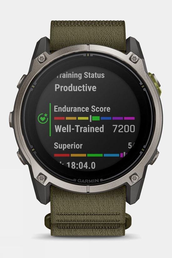 Garmin Enduro 4 GPS Smartwatch Titanium With Dark Olive