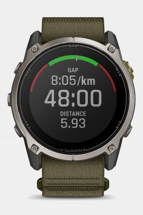 Garmin Enduro 4 GPS Smartwatch Titanium With Dark Olive