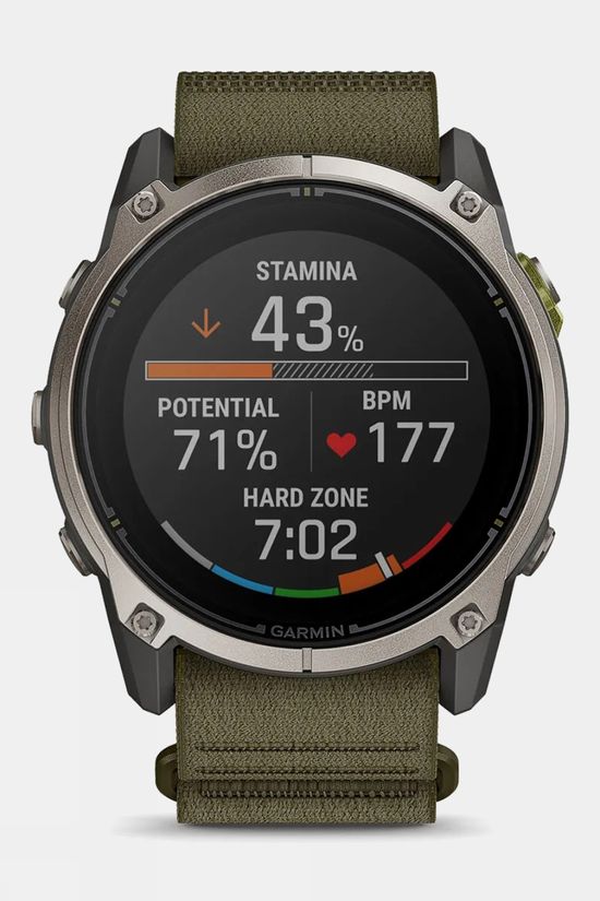 Garmin Enduro 4 GPS Smartwatch Titanium With Dark Olive
