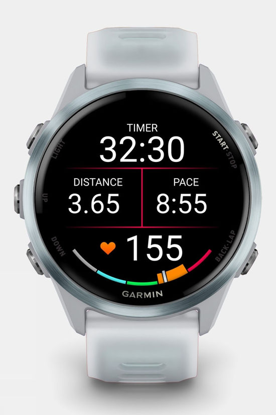 Garmin Forerunner 570 42mm GPS Smartwatch Cloud Blue Aluminium With Translucent Whitestone/Cloud Blue Band