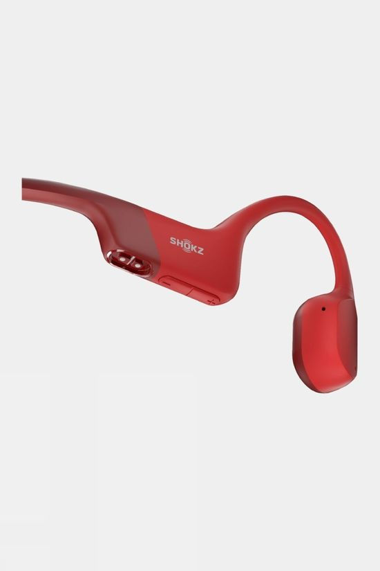 Shokz OpenRun Headphones - Magnetic Induction Solar Red