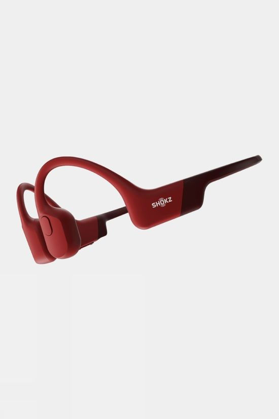 Shokz OpenRun Headphones - Magnetic Induction Solar Red