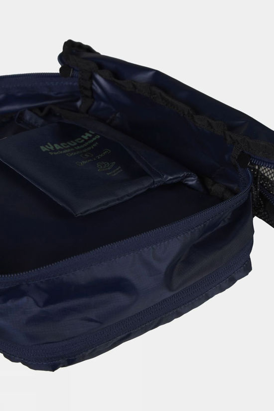 Ayacucho Meshbag Doublelayer Stuffsack - Small Black Iris/Sea Spray