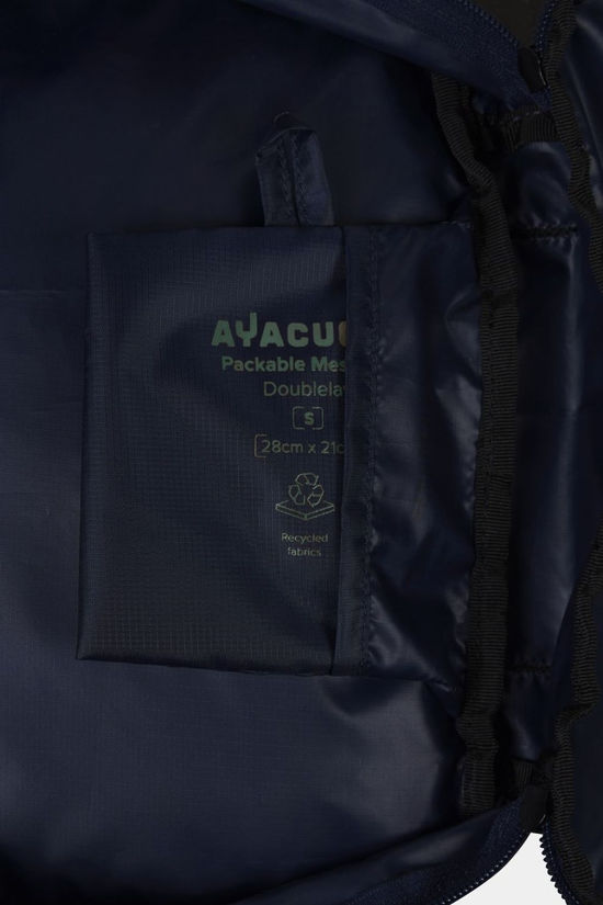 Ayacucho Meshbag Doublelayer Stuffsack - Small Black Iris/Sea Spray