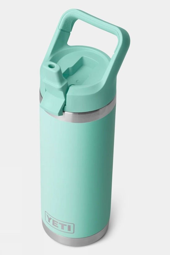 Yeti Rambler With Colour Straw Cap Drinks Bottle - 18oz / 532ml Seafoam