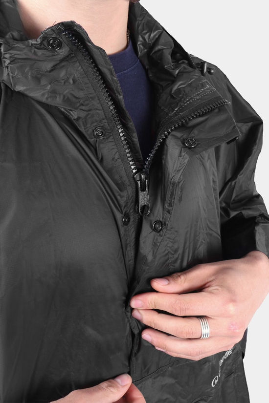 Lifeventure Unisex Waterproof Poncho Black