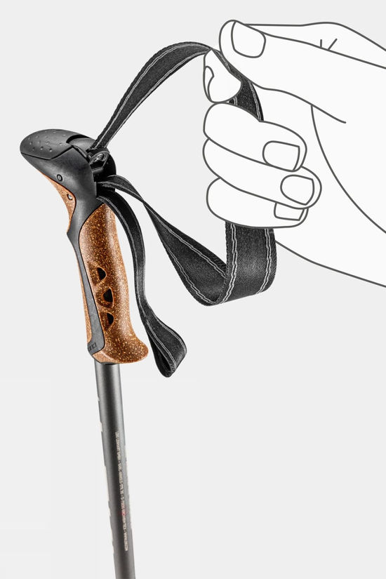 Leki Khumbu Lite Trekking Poles (Pair) Black/Pale-Clay-Light/Dark-Anthracite