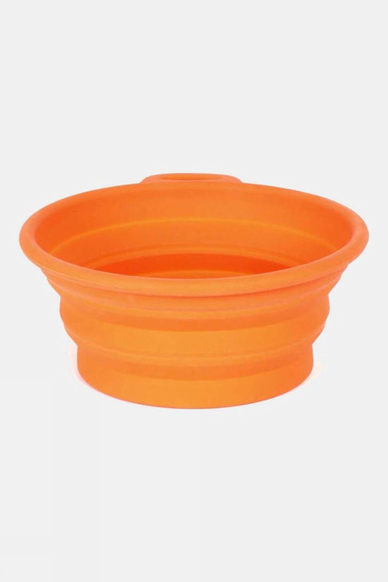 Mountain Paws Silicone Collapsible Dog Bowl  Orange