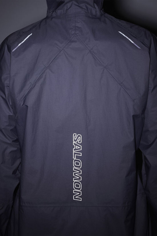 Salomon Womens Bonatti Waterproof Jacket Blue Granite