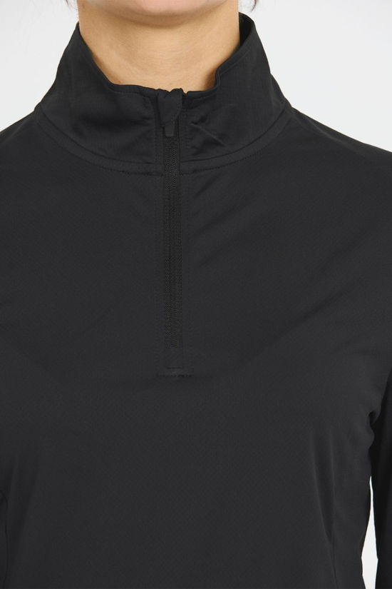 Endurance Womens Chaba Midlayer Long Sleeve Top Black