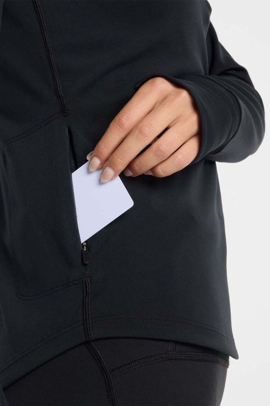 New Balance Womens Harmony Half Zip Top Black