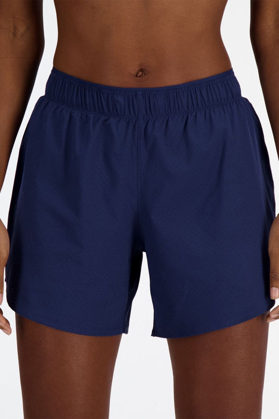 New Balance Womens RC 5" Shorts Nb Navy