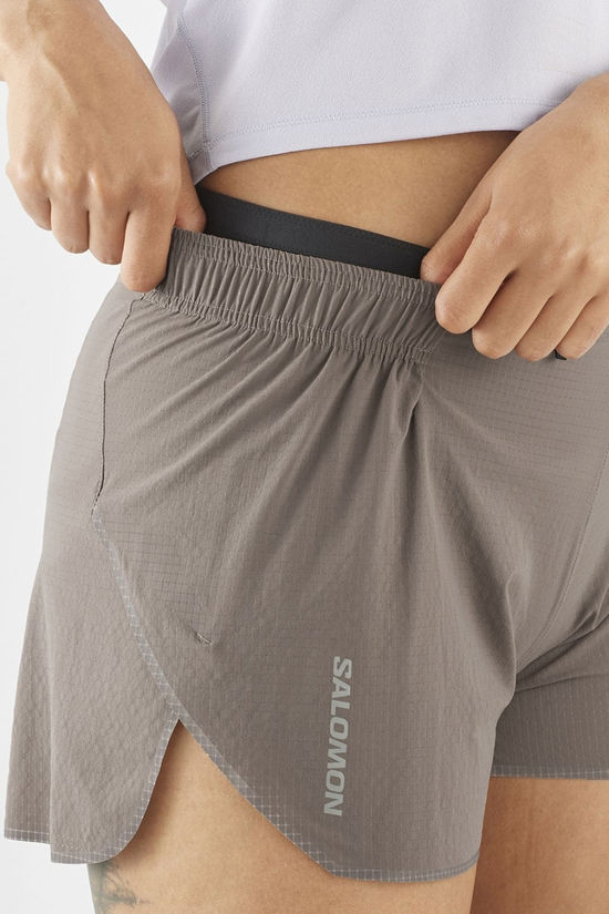 Salomon Womens Sense Aero 3" Shorts Iron