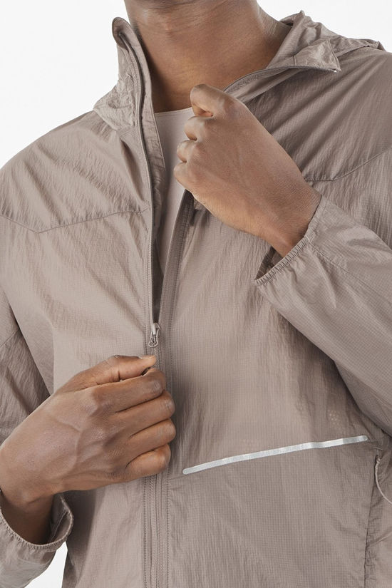 Salomon Mens Sense Aero Wind Jacket Iron